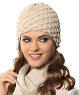 Czapki damskie - Czapka damska JASMINA Jasny beż / PAWONEX - miniaturka - grafika 1