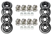 Akcesoria do skatingu - 8x Kółka do rolek 72mm + 16x Łożyska Raven Abec7 - miniaturka - grafika 1