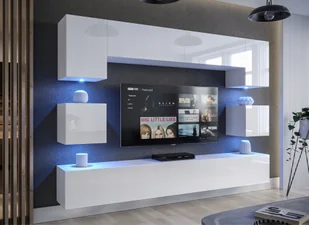Funkcjonalne Meble komplet Rtv do salonu zestaw Meblościanka system AN1 1A - Meblościanki Funkcjonalne Meble komplet Rtv do salonu zestaw Meblościanka system AN1 1A - Meblościanki - miniaturka - grafika 1