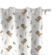 Firany i zasłony dla dzieci - Zasłona dla dzieci BUNNY BLISS wzór D250 | kurczaczki 150 x 150 cm tkanina zaciemniająca - miniaturka - grafika 1