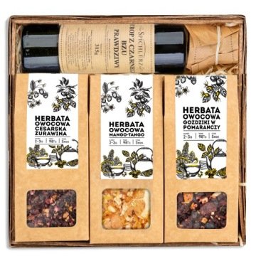 Zestaw Herbat 3x50g Mango Tango Hibiskus Malwa Syrop Jakość