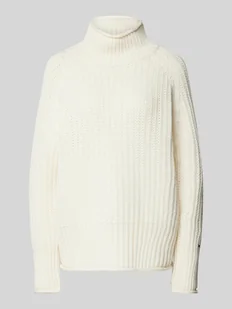 Sweter z dzianiny ze stójką - Swetry damskie - miniaturka - grafika 1