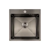 Zlewozmywaki - Leziter Zlewozmywak ze stali nierdzewnej Korin - miniaturka - grafika 1