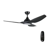 Wentylatory sufitowe - Eglo 35127 - LED Ściemnialny wentylator sufitowy TUNITAS LED/16W/230V czarny+pilot - miniaturka - grafika 1