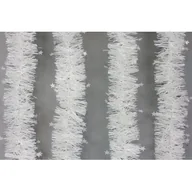 Ozdoby bożonarodzeniowe - Girlanda małe gwiazdki biała Ø8 cm z aplikacją Ø9,5 cm, 2 m - miniaturka - grafika 1