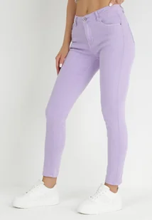 Fioletowe Jeansy Skinny z Regularnym Stanem Ingas - Spodnie damskie - miniaturka - grafika 1