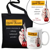 Gadżety dla niej i dla niego - Zestaw Torba Eko Kubek STYLISTKI PAZNOKCI IMIĘ - miniaturka - grafika 1