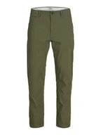 Spodnie męskie - Jack & Jones Spodnie chino "Marco" w kolorze khaki - miniaturka - grafika 1