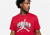 Koszulki męskie - Nike Air Jordan Brand Crew Tee Gym Red - miniaturka - grafika 1