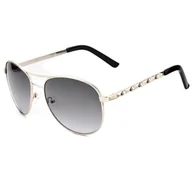 Okulary przeciwsłoneczne - Guess Okulary przeciwsłoneczne damskie GF0408-6132B Ø 61 mm - miniaturka - grafika 1
