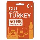 Startery i doładowania - Karta Sim Cui Lifecell Roaming Internet Turcja 50GB Lte 4G Bezterminowa - miniaturka - grafika 1