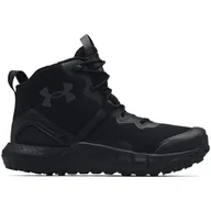 Buty trekkingowe męskie - Męskie buty turystyczne Under Armour Micro G Valsetz Zip Mid Rozmiar butów (UE): 43 / Kolor: czarny - miniaturka - grafika 1