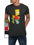 Koszulki męskie - KOSZULKA T-SHIRT MĘSKA Z NADRUKIEM SIMPSON BART NA PREZENT - XXL - miniaturka - grafika 1
