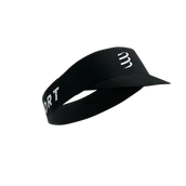 Czapki i chusty sportowe damskie - COMPRESSPORT Daszek biegowy PRO RACING VISOR black - miniaturka - grafika 1