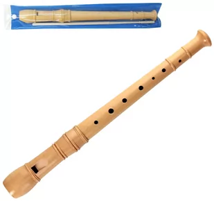 Flet Drewniany Z Wyciorem Zabawka Dla Dzieci - Instrumenty muzyczne dla dzieci - miniaturka - grafika 1