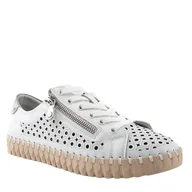 Półbuty damskie - T.Sokolski W25-232 damskie półbuty skórzane ażurowe białe - miniaturka - grafika 1
