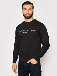 Tommy Hilfiger Bluza Logo MW0MW11596 Czarny Regular Fit - Bluzy męskie - miniaturka - grafika 1