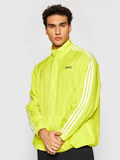 Kurtki męskie - Adidas Kurtka przejściowa Reverse Track GN3818 Żółty Regular Fit - grafika 1