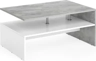 Ławy i stoliki kawowe - Vicco Stolik kawowy Amato, 90 x 42 cm, Beton/Biały - miniaturka - grafika 1