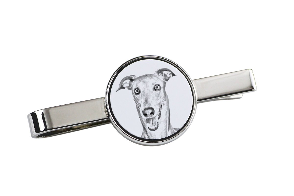 Charcik włoski, Italian Greyhound - spinka do krawata z psem, personalizowany klips do krawata, wyjątkowy prezent dla mężczyzny marki Art-Dog