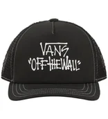 Czapki i chusty sportowe męskie - Czapka z daszkiem dziecięca VANS POP Trucker Black VN000Q1CBLK1 - miniaturka - grafika 1