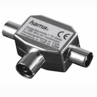 Hama Adapter Antenowe F Gniazdo 2x Antenowe F Wtyk (RZ04-01720100-R3R1 + SA400S37/480G) - Akcesoria TV-SAT - miniaturka - grafika 1