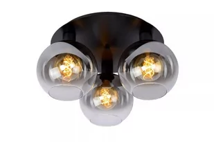 Lucide Marius 74114/03/30 plafon lampa sufitowa 3x60W E27 czarny - Lampy sufitowe - miniaturka - grafika 1