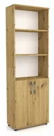Regały - Regał Biurowy Na Ksiażki I Segragatory G80 Ii 2D Dąb Artisan - miniaturka - grafika 1