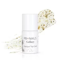 Lakiery hybrydowe - PB Nails, Top do hybryd i żeli Glamour Top Coat, 10 ml - miniaturka - grafika 1