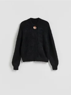 Reserved - Sweter z alpaką - czarny - Swetry damskie - miniaturka - grafika 1