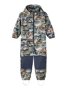 Bestseller A/S Kombinezony śniegowe chłopięce NMMALFA08 Suit AOP FO NOOS, Thyme, 110, Thyme, 110 - Kurtki i płaszcze dla chłopców - miniaturka - grafika 1