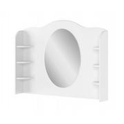 Toaletki - Biała nadstawka do toaletki z lustrem - STORY SO-06 - miniaturka - grafika 1