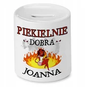 Skarbonki - Skarbonka Dla Joanny Asi Urodziny Idealny Prezent z Nadrukiem ze Zdjęciem + Opakowanie na prezent (wzór 02) - miniaturka - grafika 1