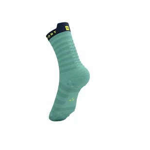 COMPRESSPORT Skarpetki do biegania PRORACING SOCKS V4 ULTRALIGHT RUN HIGH shell blue/blues - Skarpetki sportowe męskie - miniaturka - grafika 7
