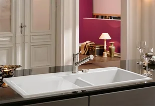 Villeroy & Boch Villeroy&Boch Subway 60 Zlewozmywak ceramiczny 1,5-komorowy lewy 100x51 cm z korkiem pop-up do wbudowania z ociekaczem szary Stone 677002SL - Zlewozmywaki - miniaturka - grafika 3
