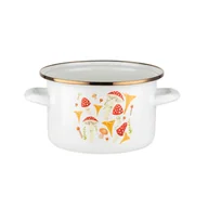 Garnki - Garnek emaliowany Emalia Polska Pleszew Grzybki 18 cm 2,65 l - miniaturka - grafika 1