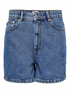 ONLY Onlbay Life Hw Mom DNM NAS szorty damskie, niebieski (medium blue denim), M - Spodenki damskie - miniaturka - grafika 1