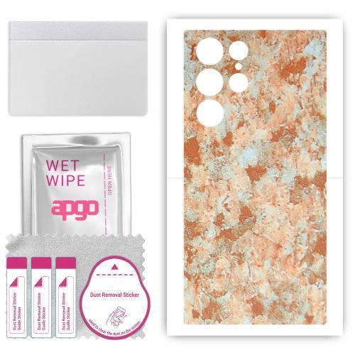 folia naklejka skórka strukturalna na TYŁ do Samsung Galaxy S24 Ultra - Kamień Piaskowiec - apgo SKINS