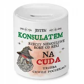 Skarbonki - Skarbonka Dla Konsultanta na Urodziny na Prezent z Nadrukiem ze Zdjęciem + Opakowanie na prezent (wzór 02) - miniaturka - grafika 1