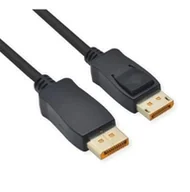 Kable komputerowe i do monitorów - ROLINE Kabel DisplayPort, v2.1, 10K@60Hz, 54Gbit/s, UHBR13.5, DP-DP, M/M, czarny, 1,5 m - miniaturka - grafika 1