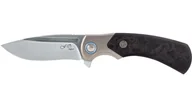 Noże - Nóż składany Fox 40th Anniversary Knife Marble Carbon Fiber, Satin M390 (FX-F2017) - miniaturka - grafika 1