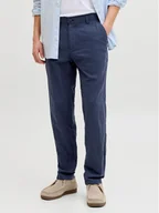 Spodnie męskie - Jack & Jones Chinosy Stace 12248604 Granatowy Tapered Fit - miniaturka - grafika 1