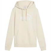 Bluzy damskie - Bluza damska Puma ESS No.1 Logo Hoodie FL kremowa 682389 87 XL - miniaturka - grafika 1