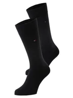 Skarpetki męskie - Tommy Hilfiger Skarpety w 2-paku Mężczyźni Bawełna niebieski wypukły wzór tkaniny, 39-42 - miniaturka - grafika 1