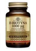 Witaminy i minerały - Solgar D-biotyna 1000 mcg 50 kapsułek - miniaturka - grafika 1
