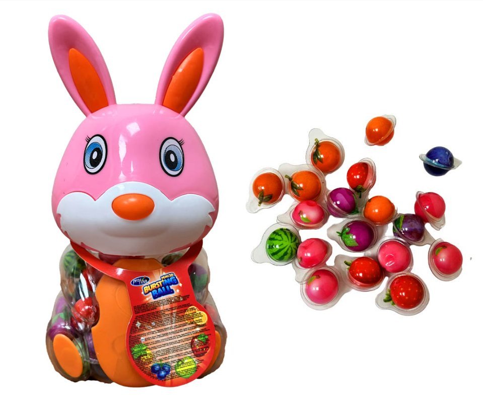 Skarbonka Królik Zając pianki owocowe 50 sztuk 100g