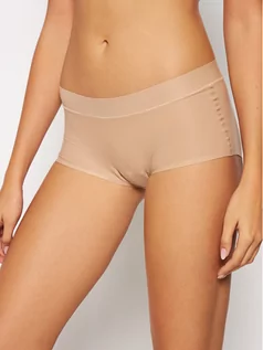 Majtki damskie - Chantelle Bokserki Soft Stretch C10640 Beżowy - grafika 1