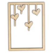 Dekoratorstwo - EKO-DECO, ramka, serca - miniaturka - grafika 1