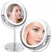Lusterka do makijażu - LUSTERKO KOSMETYCZNE DWUSTRONNE METALOWE CBM-12 - miniaturka - grafika 1