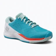 Buty sportowe damskie - Buty do tenisa damskie Wilson Rush Pro Ace Clay W scuba blue/white/fiery coral tn - miniaturka - grafika 1